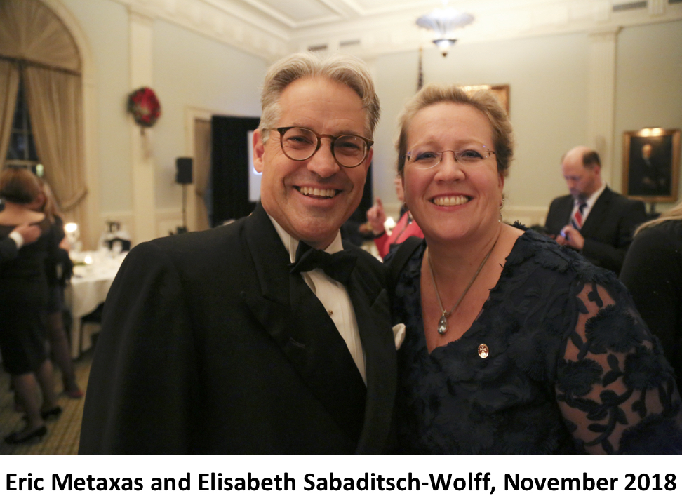 Eric Metaxas and Elisabeth Sabaditsch