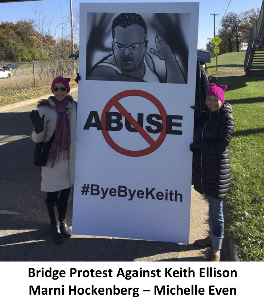 Bridge Protest Against Keith Ellison