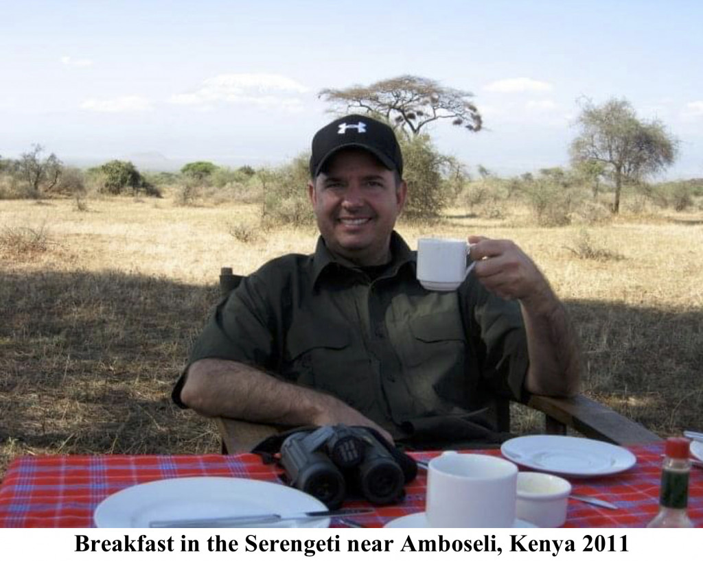 Breakfast in the Serengeti near Amboseli